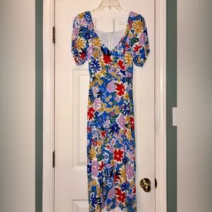 Sugarlips Colorful Floral Midi Dress